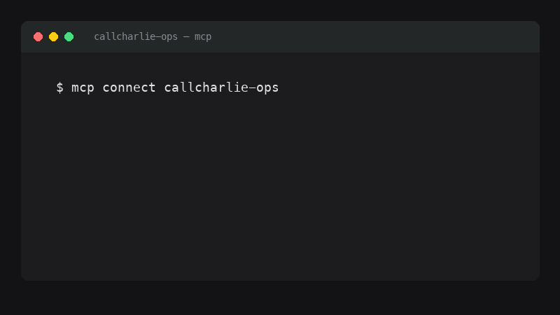 Screenshot of callcharlie-ops
